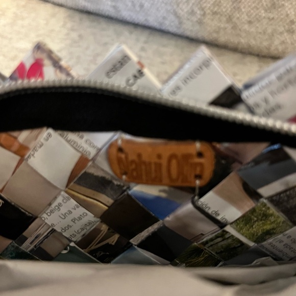 NEW Nahui Ollin Recycled Magazine Mini Purse Wristlet Wallet Clutch - Picture 9 of 10